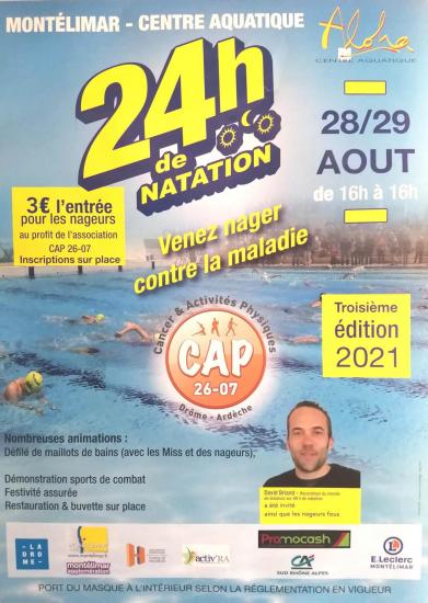 Affiche 24 h natation 2022