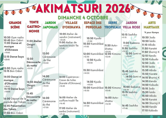 Programme dimanche